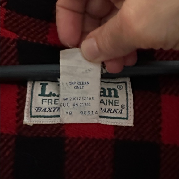 L.L. Bean Baxter State Parka Jacket Vintage Buffalo Plaid Wool Lining Men’s L - Picture 6 of 9